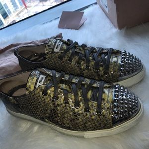 Miu Miu Snakeskin sneakers