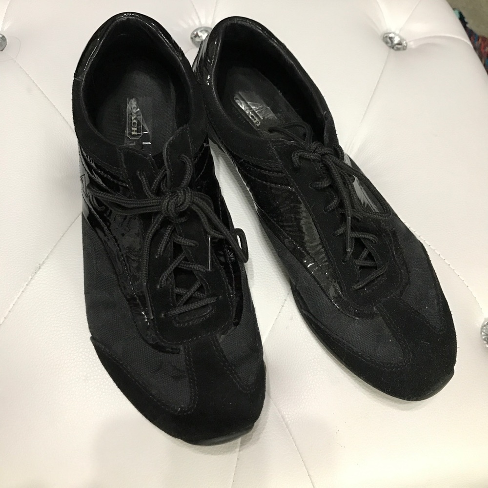 Black Coach sneakers