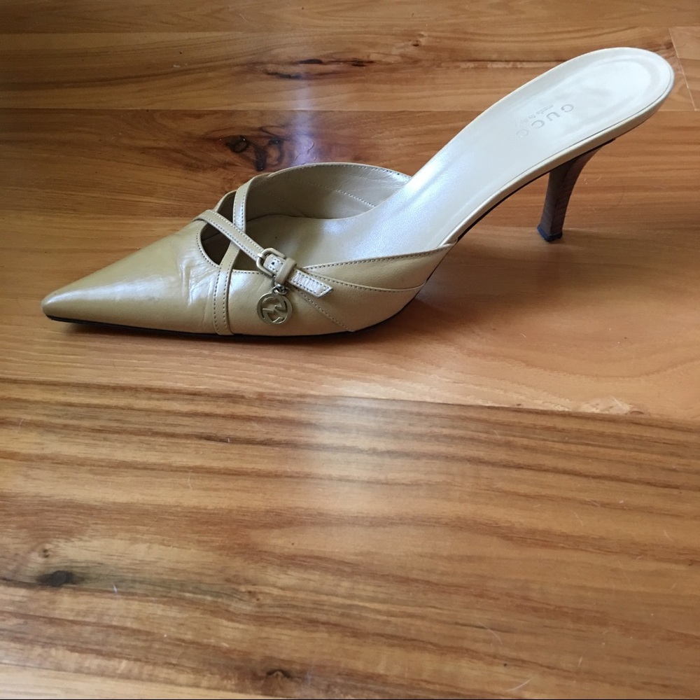 Was$80-REDUCED GUCCI Heels/Mules Barely Worn!