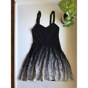 Free People Ombré Foil Dress