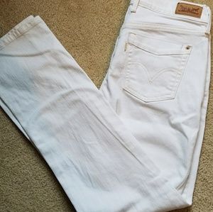 Levis 505 white jeans