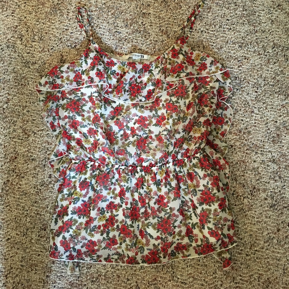 Floral print tank