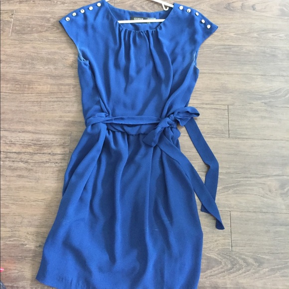 Guess Tie around dress with gold buttons - Picture 1 of 2