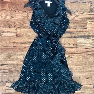 White House black market polka dot dress