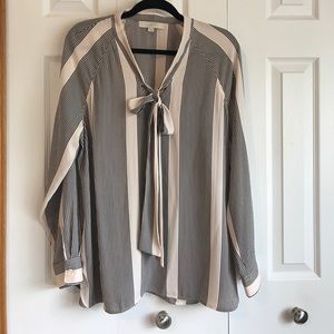 LOFT Tie Front Shirt