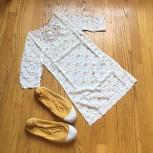 🎉HOST PICK🎉Free People Intimately Lace Ivory Top