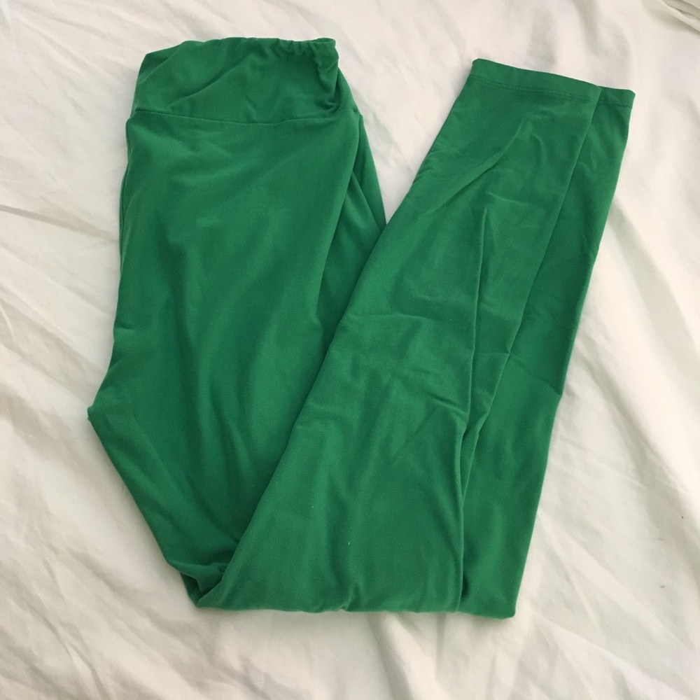TC Lularoe green leggings