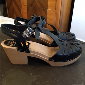 Swedish Hasbeens black sandals