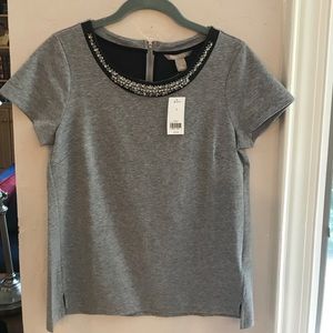 Banana Republic embellished top