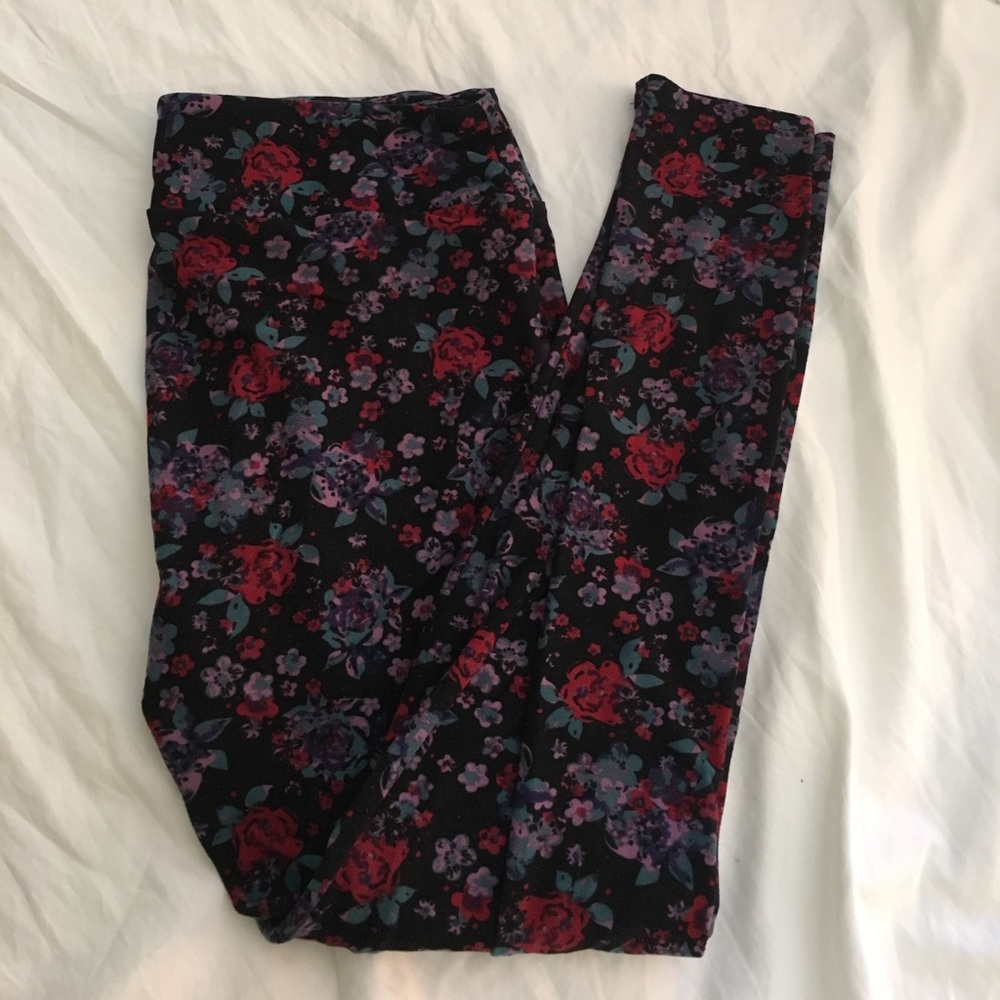Flower print TC Lularoe Leggings
