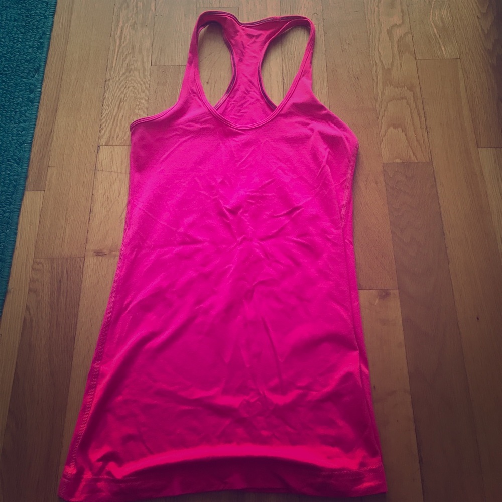 lululemon Pink razor back tank