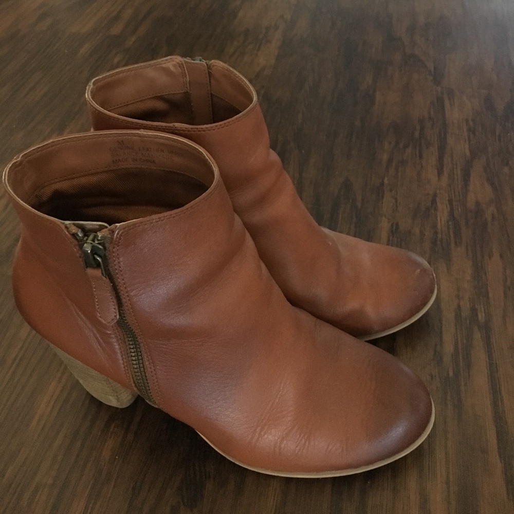 Nordstrom Trolley Ankle Boot in Cognac