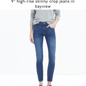 Madewell Skinny High Riser Crop Jean