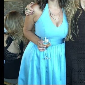David's Bridal Vera Wang Halter Bridesmaid Dress