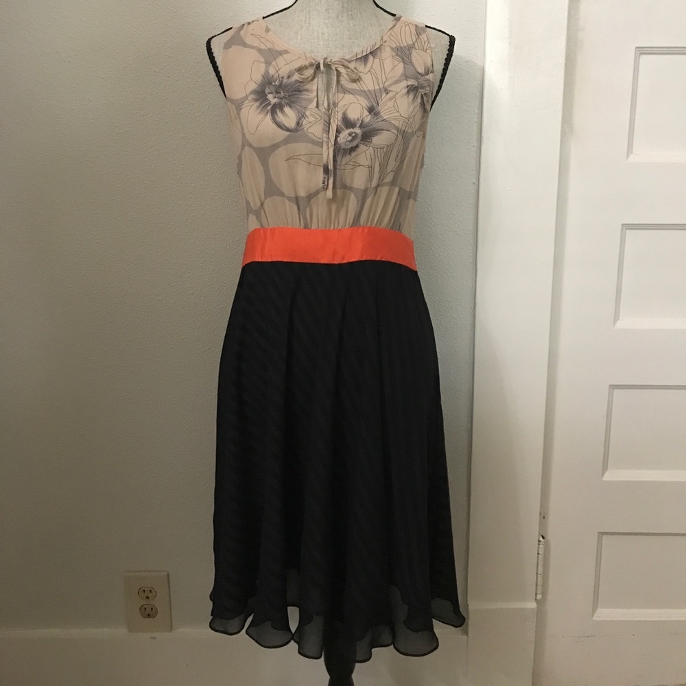 Maeve Anthropologie mixed pattern dress