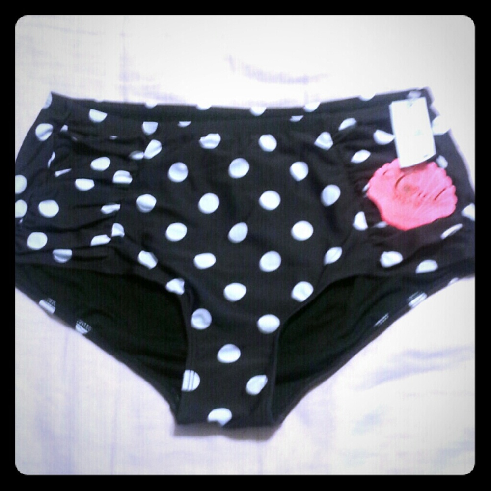 high waisted bikini bottom