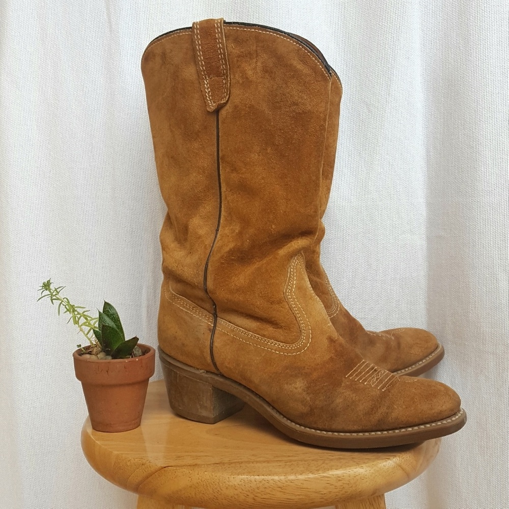 Suede Cowboy Boots!