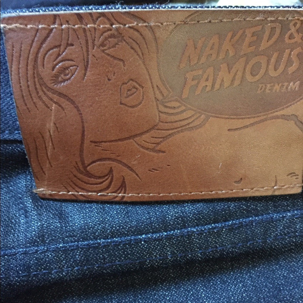 Naked and Famous RAW DENIM!!! With  selvedge.