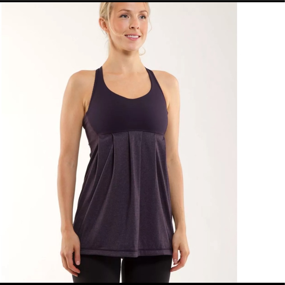 Lululemon Power Technique Tank Black Swan size 8