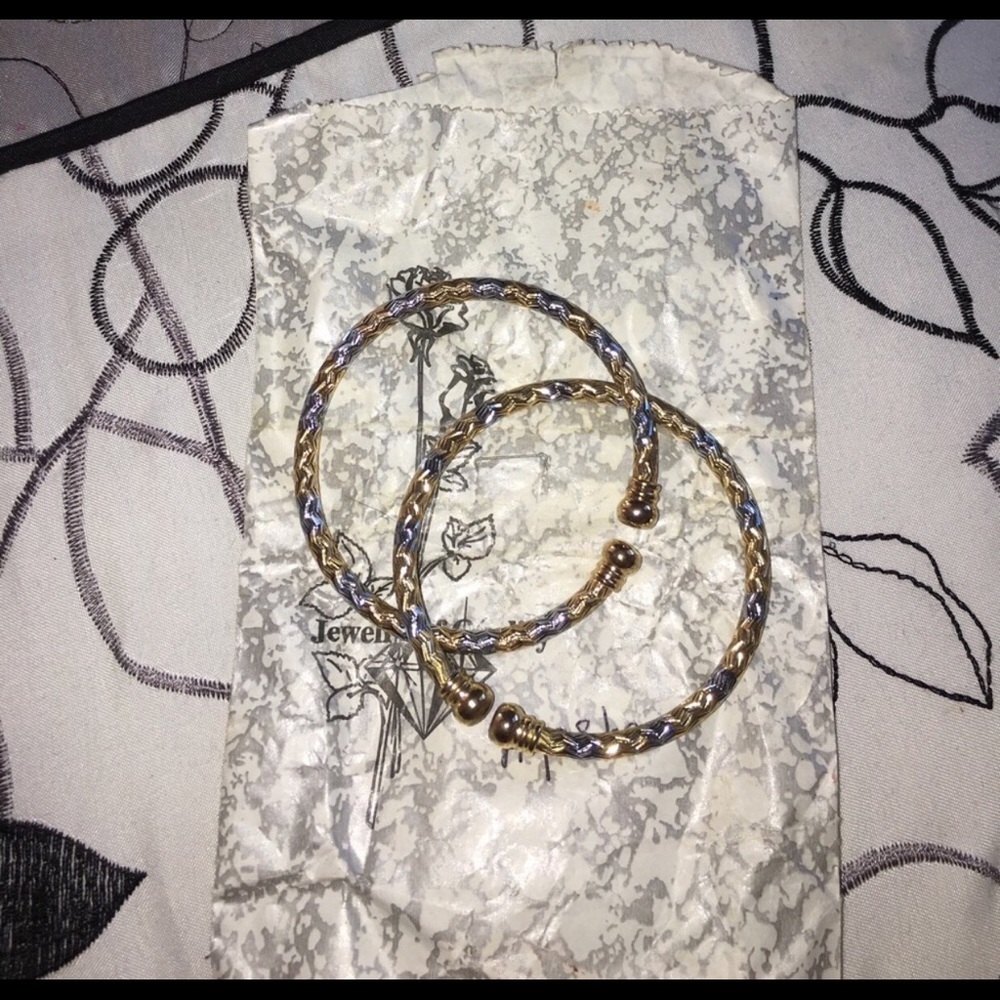 Beautiful 24k gold and silver brand new bracelets