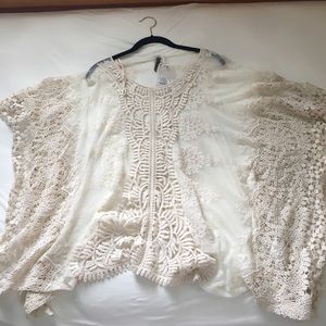 NWT from Neiman Marcus Sheer Top OR Cover Up