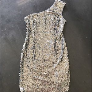 Adrianna Papell Evening dress. Silver sequin