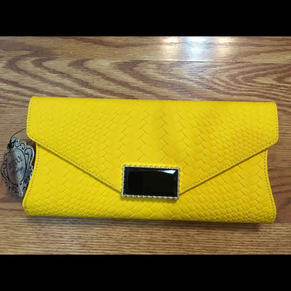 NWT Canary Yellow Clutch