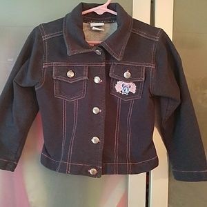 Minnie Mouse blue jean looking jacket