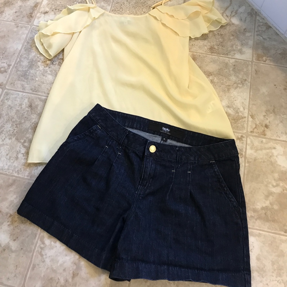 Denim shorts