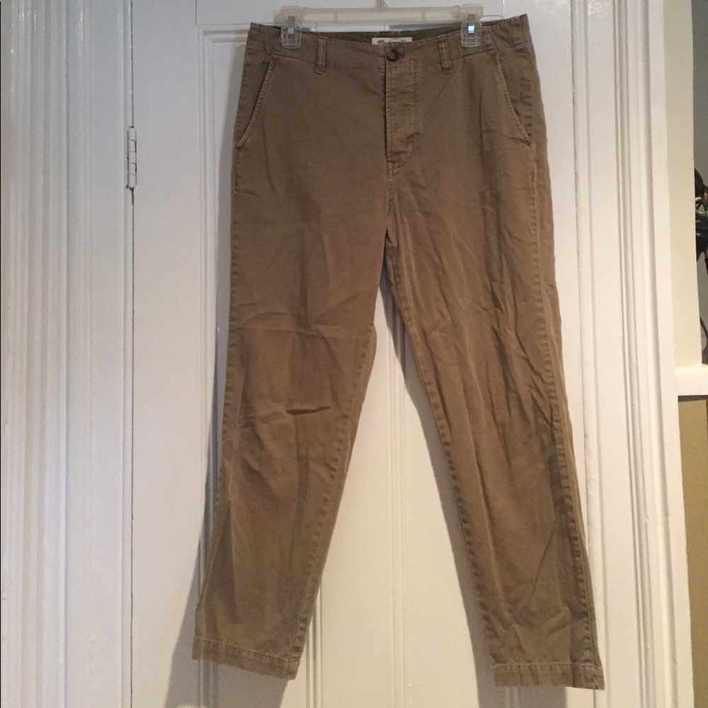 Madewell cropped rivington trousers