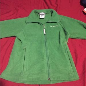 Girls green Columbia jacket