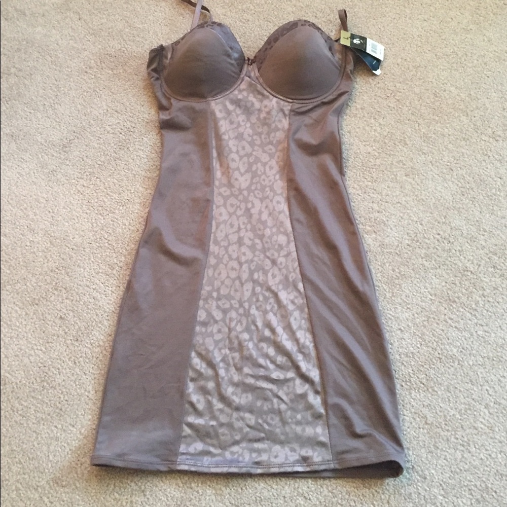 Slimming Cheetah Print Dress Slip