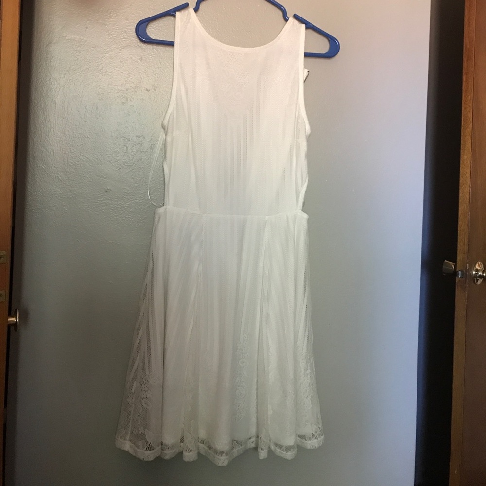 Fire Los Angeles white cocktail dress