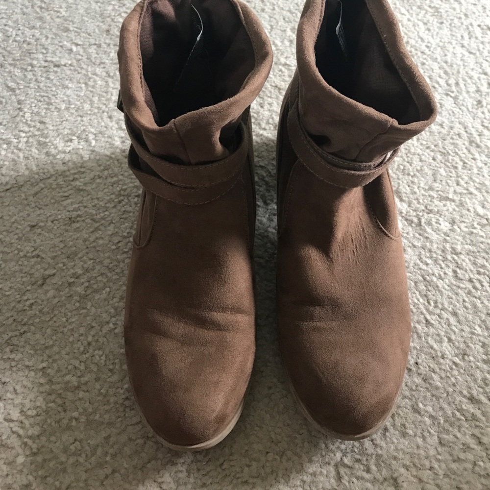 Suede Leather Booties