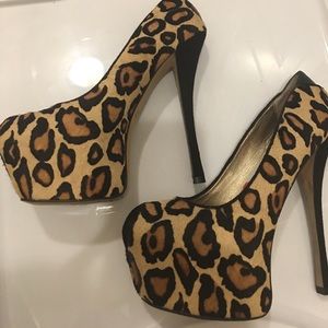 Sam Edelman Alexa Leopard Heels Sz 7.5