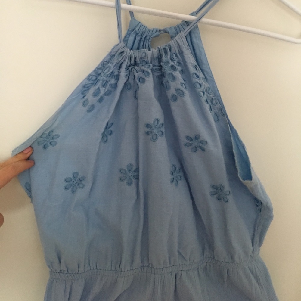 Baby blue maxi dress