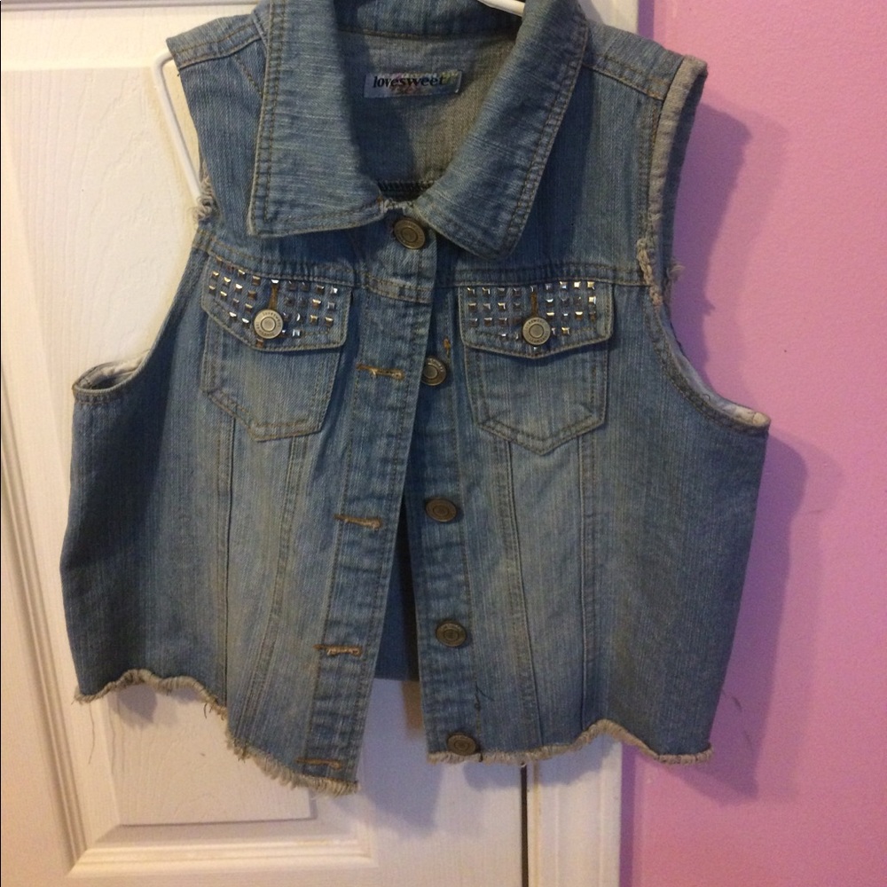 Blue jean vest