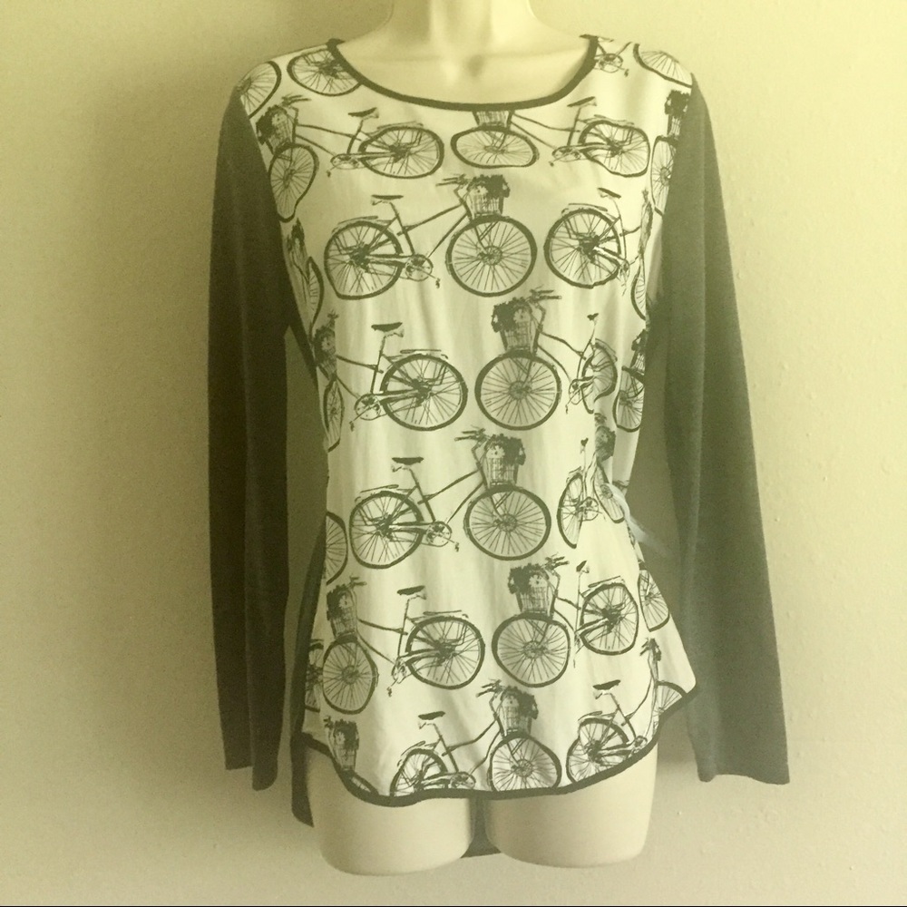 Bicycle print top