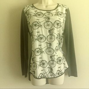 Bicycle print top