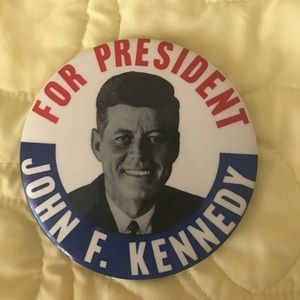 Vintage JFK For President Button