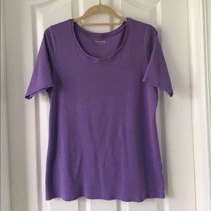 Eileen Fisher scoop neck tee.