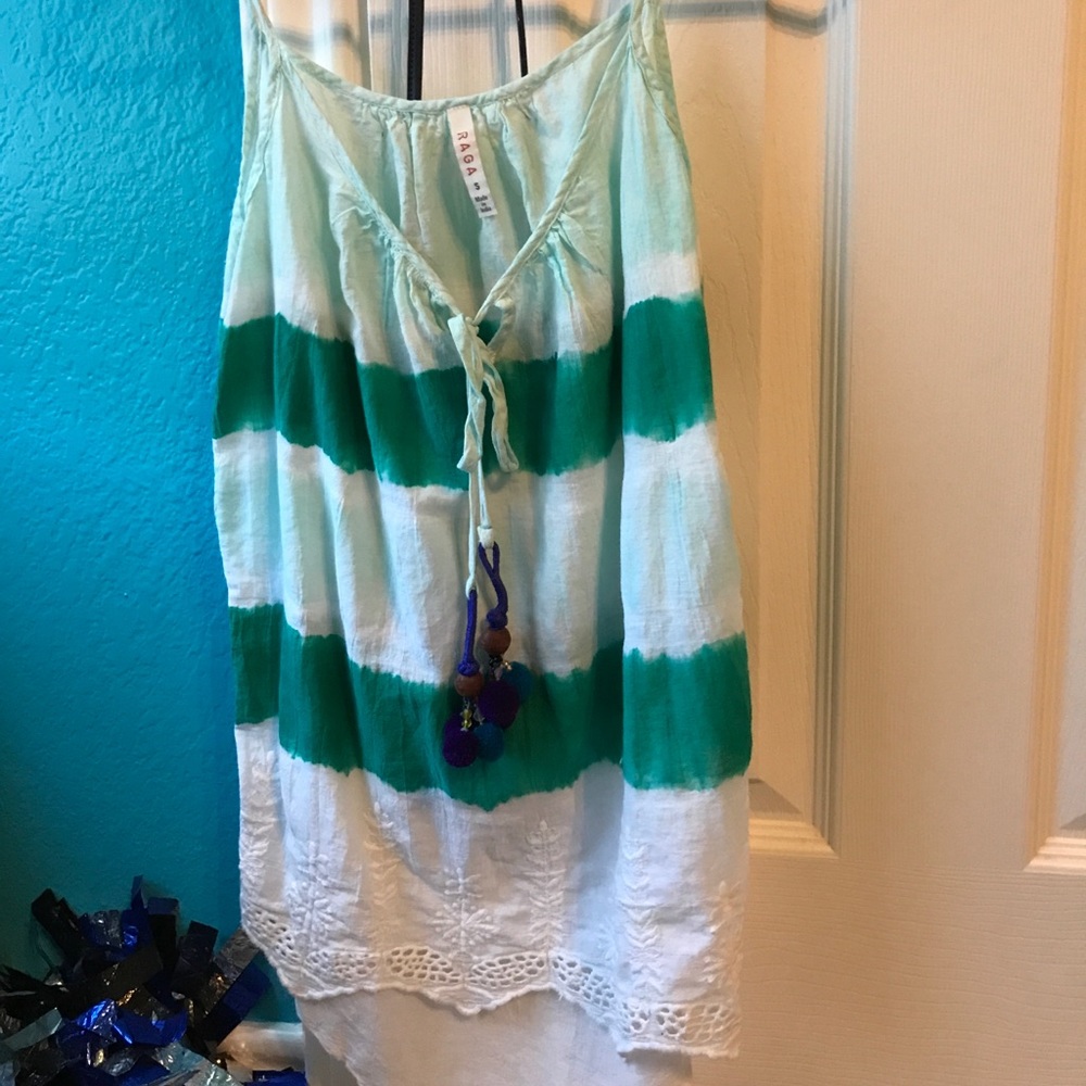 Linen Raga top size small