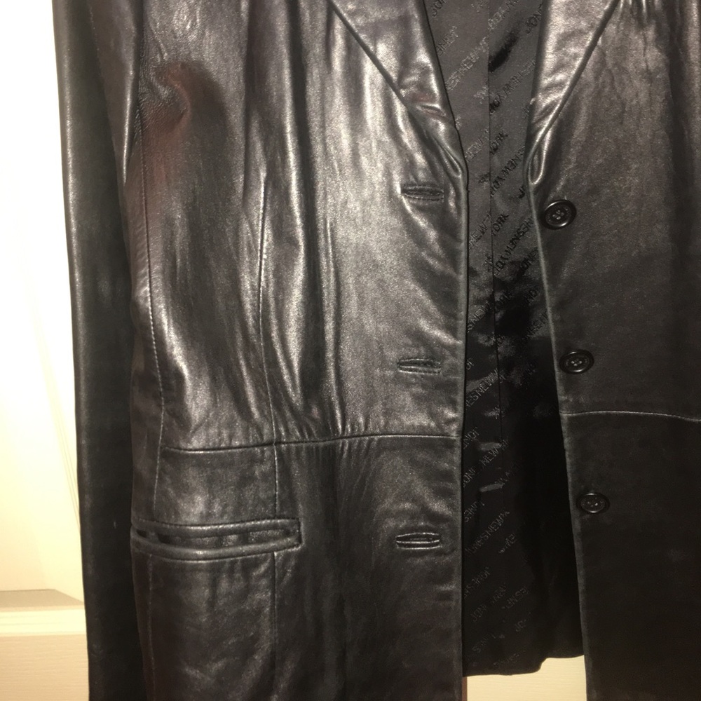 Jones New York Black Leather Jacket