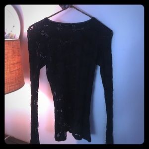 Black lace top