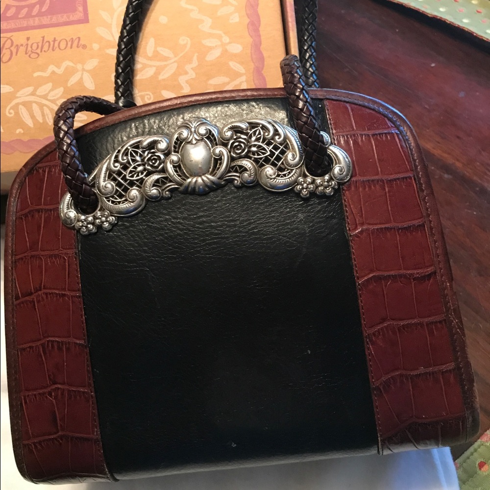 Authentic BRIGHTON Croco-Embossed Tote