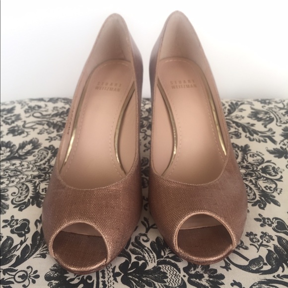🎉Price drop🎉Stewart Weitzman Peep toe pumps - Picture 2 of 4