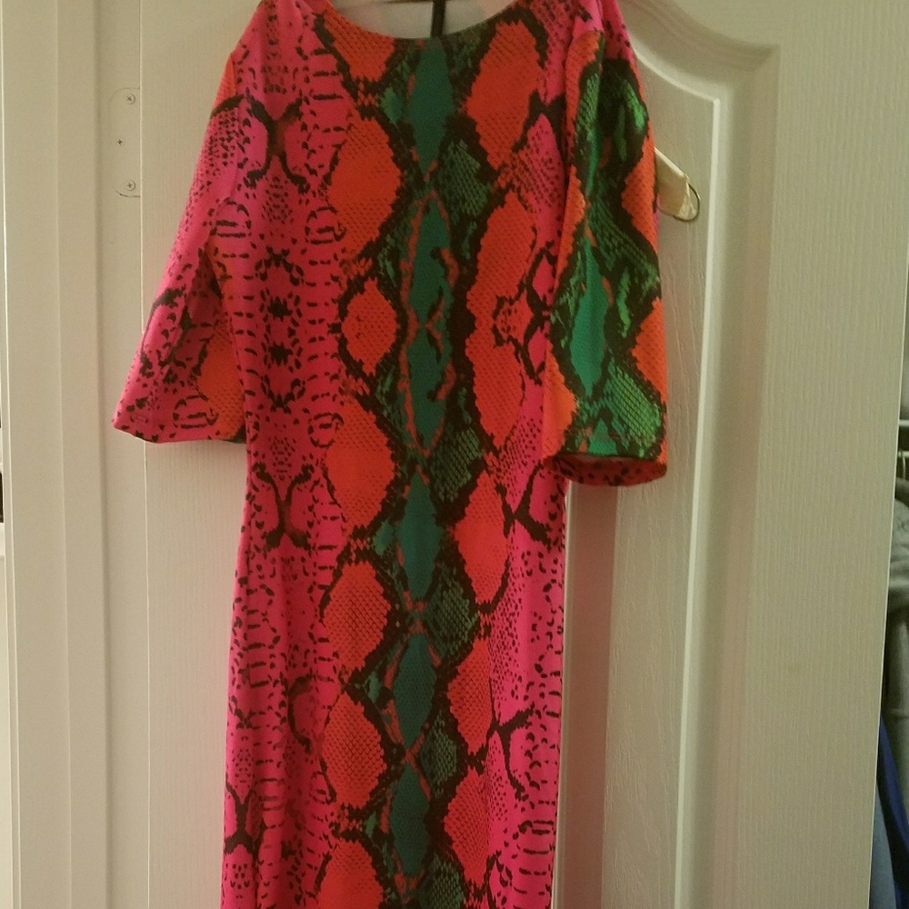 Snake skin dress