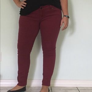 Seven Maroon Jeans