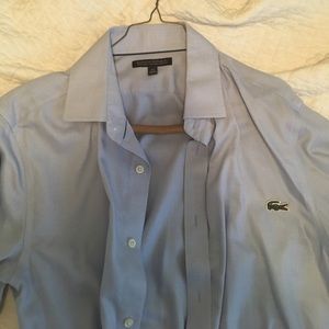 BR men's dress shirt. Medium. Blue. *Lacoste patch
