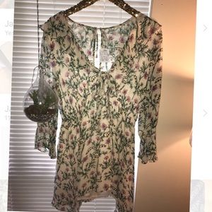 NWT Free People Ruffle Me Up Mini Dress